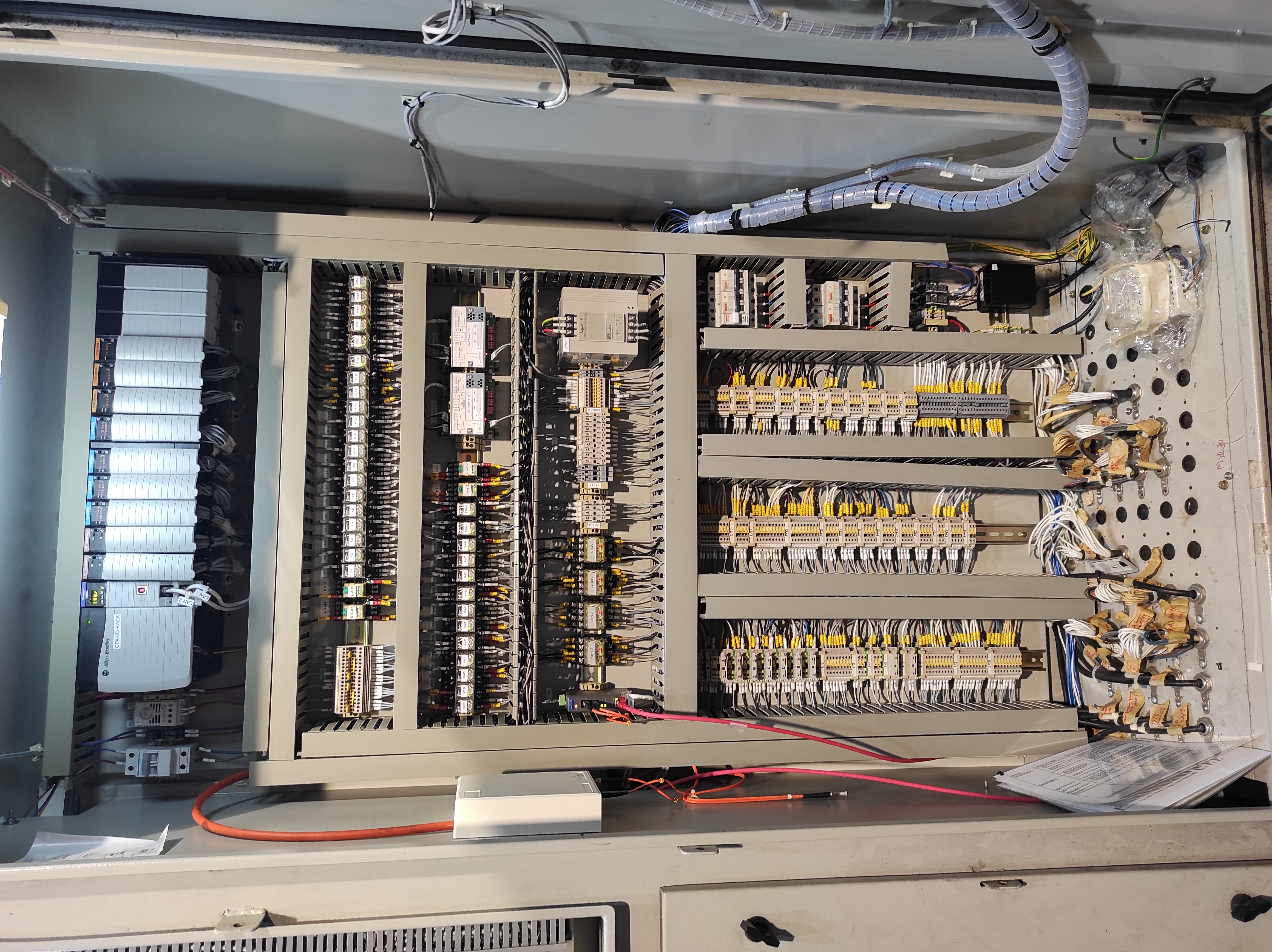 Internal View of CPA Compressor House Compressed Air PLC Panel After Works